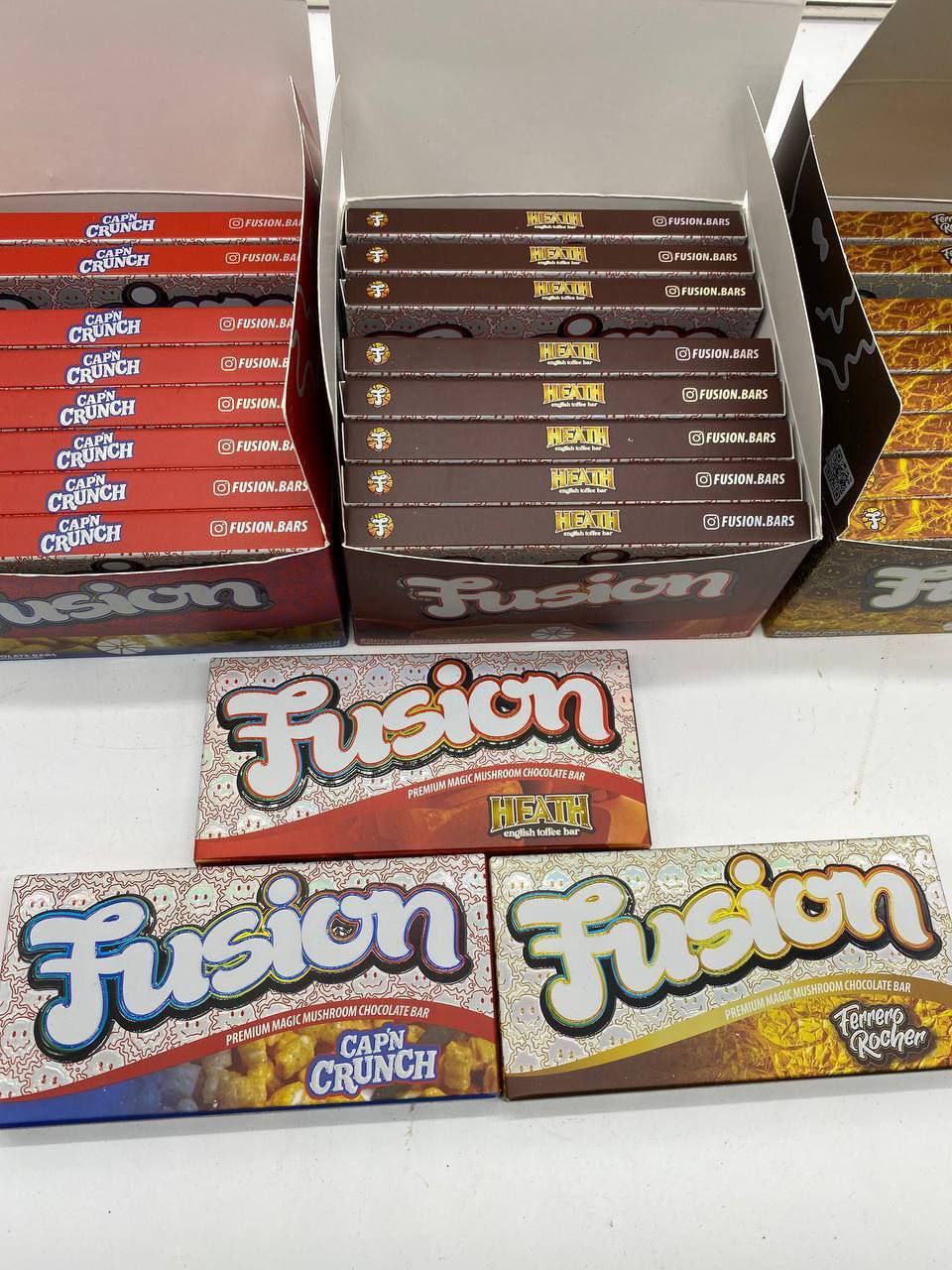 Fusion Mushroom Bars with organic psilocybin and Belgian chocolate
