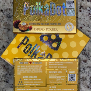 Polkadot mushroom chocolate bar