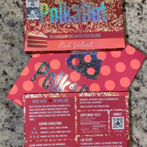 Polkadot mushroom chocolate bar