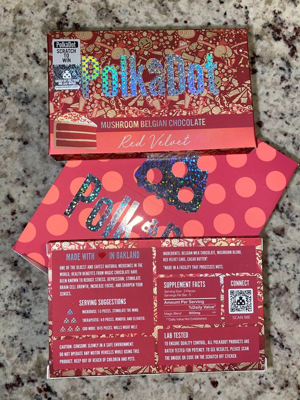 Polkadot mushroom chocolate bar - Image 2