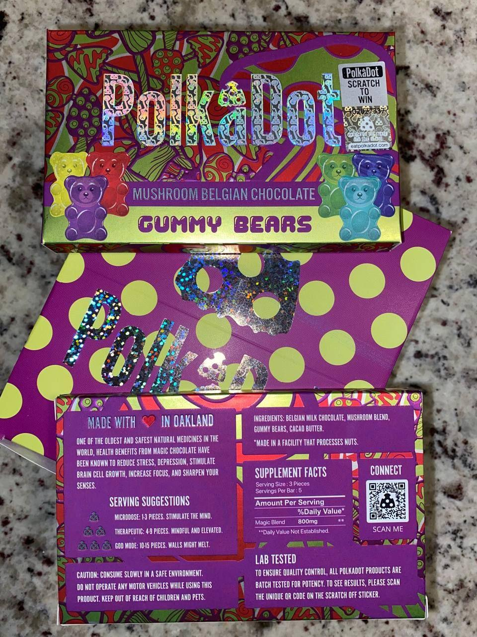 Polkadot mushroom chocolate bar - Image 3