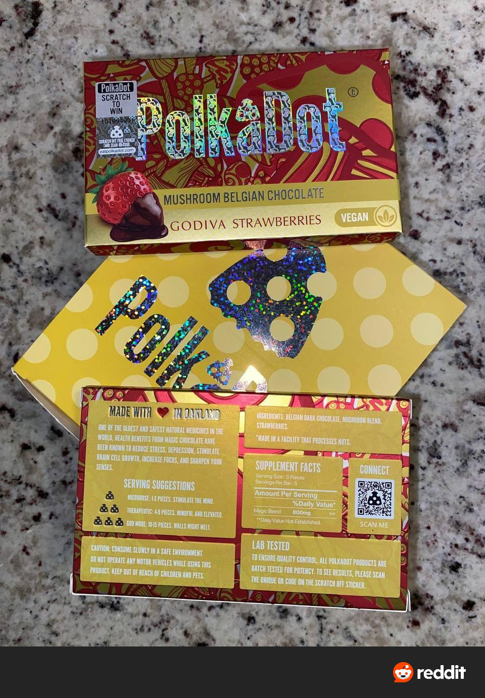 Polkadot mushroom chocolate bar - Image 4
