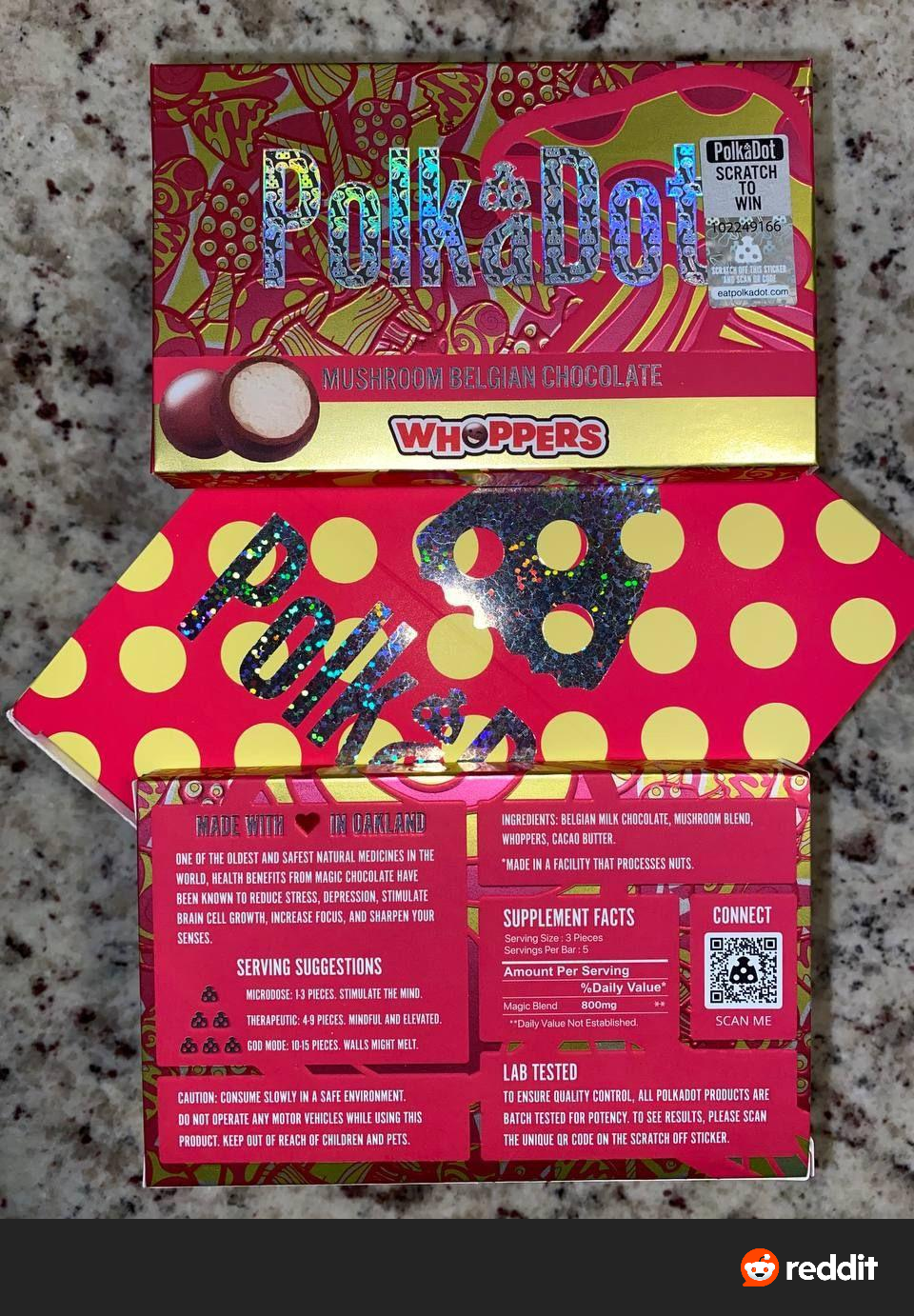 Polkadot mushroom chocolate bar - Image 6